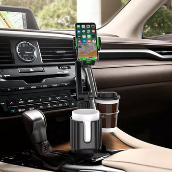 Evrensel Çok Fonksiyonlu Araba Bardak Tutucu 360 Derece Ayarlanabilir Cep Telefonu Montaj Standı Cep telefon GPS Klip Cradle Marka YENİ