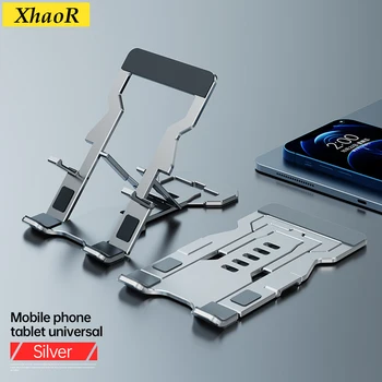 XhaoR Tüm Metal Masaüstü Tutucu Yüksekliği Ayarlanabilir Katlanır Ultra-ince Alüminyum Alaşım taşınabilir standı için Telefon/12 inç Tablet Cradle