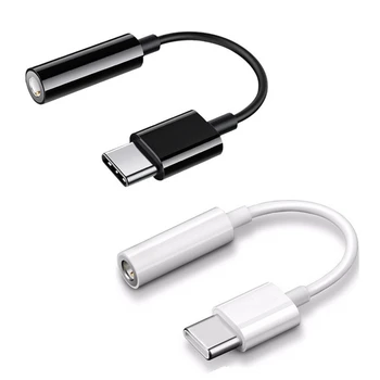 Kablo Adaptörü USB-C C Tipi 3.5 mm Jack Kulaklık Kablosu Ses Aux Kablosu Adaptörü
