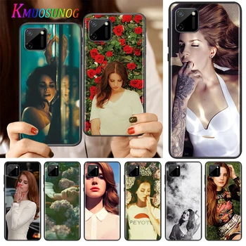Lana Del Rey İçin Güzel Silikon Kapak Realme İçin V15 X50 X7 X3 Superzoom Q2 C11 C3 7i 6i 6s 6 Küresel Pro 5G telefon kılıfı