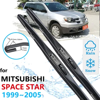 Araba Ön cam silecek lastikleri Mitsubishi Space Star İçin 1999~2005 Temizleme Ön Cam Fırçaları Araba Aksesuarları 2000 2001 2002