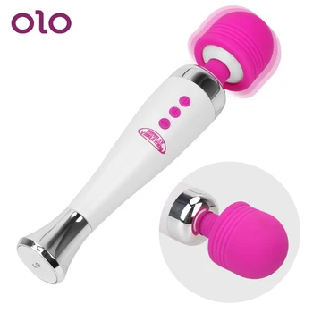 OLO Seks Oyuncakları Kadınlar için G-Spot Klitoris Teşvik AV Masaj Vibratörler 12 Hızlı USB Şarj Sihirli Değnek