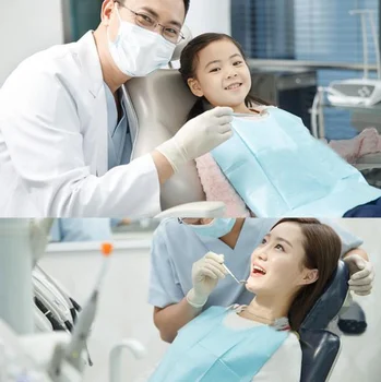 30 adet Ücretsiz Kargo Diş Beyazlatma Önlükler ,Ağız Hijyeni Tek Kullanımlık Diş Önlükler Kravat Diş Malzemeleri Sarf Malzemeleri