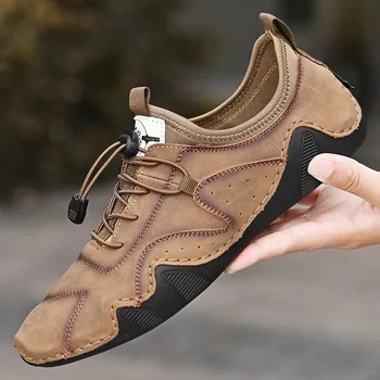 2021 Tasarımcı Erkek rahat ayakkabılar Erkekler Açık Kaliteli deri makosenler Adam Flats Ayakkabı Moccasins erkek ayakkabısı Büyük Boy 38-48 Yeşil
