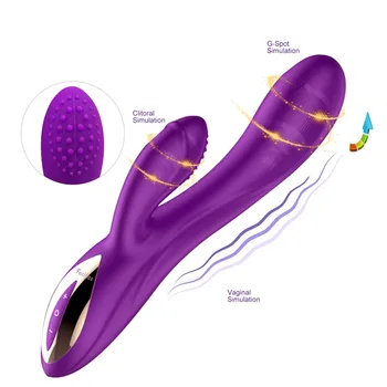 Tavşan Vibratör 10 Hız G Spot Yapay Penis Vibratör Silikon Su Geçirmez Klitoris Stimülatörü vajina masaj aleti seks oyuncakları kadınlar için