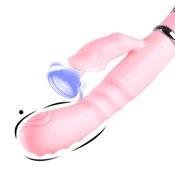 EXVOID G Noktası Masaj Enayi AV Sopa Güçlü Yapay Penis Vibratör Oral Klitoris Tavşan Vibratörler Dil Yalama Seks Oyuncakları Kadınlar İçin