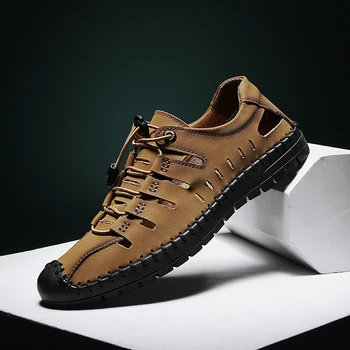 Sandali Uomo Sandalet Erkekler İçin 2020 Erkek Yaz Sandalet Sandalias De Verano Para Hombre Ayakkabı Sandalle Homme Spor Siyah