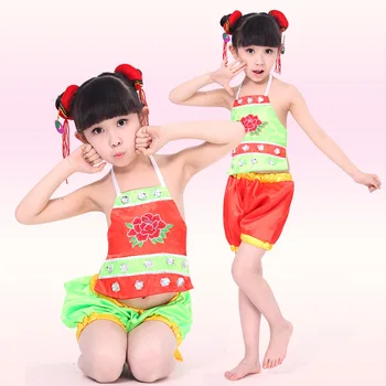 Çocuk Çin Halk Kostüm Çocuklar Nezha Kostüm Şapkalar Kız Çin Film Performans Giyim 18