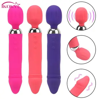 G-Spot Yapay Penis Çift Vibratör AV Sopa Vibratör Seks Ürün 12 Modu Klitoris Stimülatörü Kadın Mastürbasyon Seks Oyuncakları Kadınlar için