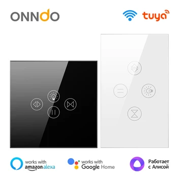 ONNDO Tuya WiFi akıllı Yaşam perde ışık anahtarı Panjur Elektrik Motoru Panjur,Akıllı Ev İçin Çalışmak Alexa, Google Ev
