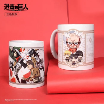 Japonya Anime Titan Levi Ackerman Cosplay Seramik su kupası Bardak Moda Unisex Kahve Fincanı Hayranları doğum günü hediyesi