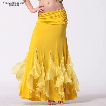 Yeni Kristal Pamuk Oryantal Dans Kostüm Etek Kadın Oryantal Dans Wrap Etekler Oryantal BellyDance Performans Yarışması Giyim