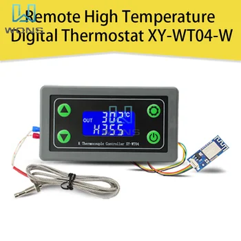 Dijital Akıllı Termostat K tipi Termokupl yüksek sıcaklık kontrol cihazı-99~999℃ WİFİ Uzaktan Yüksek Sıcaklık Yüksek Düşük Alarm